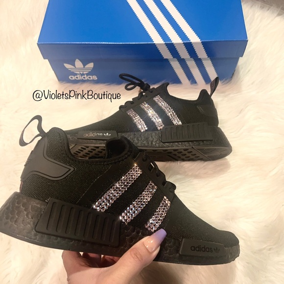 Custom Men’s Adidas With Swarovski crystal Adidas nmd